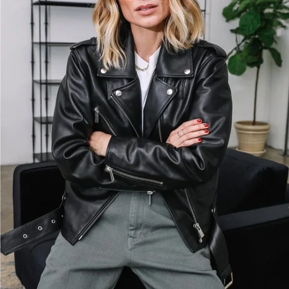 ANINE BING ライダースジャケット Anine Bing Henry Leather Jacket | Bloomingdale's